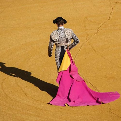 A Bullfighter in Madrid square
