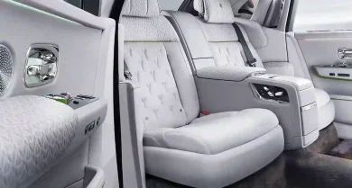Rolls Royce Phantom white leather interiors