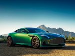 Side of the Aston Martin DB12 Green colour