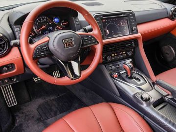 Steering wheel and interior viewing
