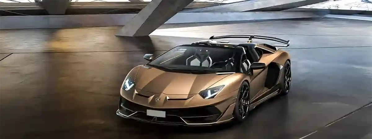 Lamborghini Aventador Roadster golden colour