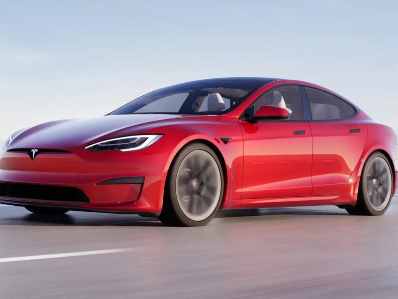 TESLA MODEL S red driven