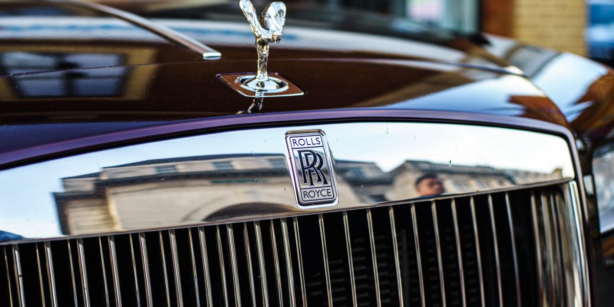 Rolls-Royce Phantom Parked in Coventry Town Centre.